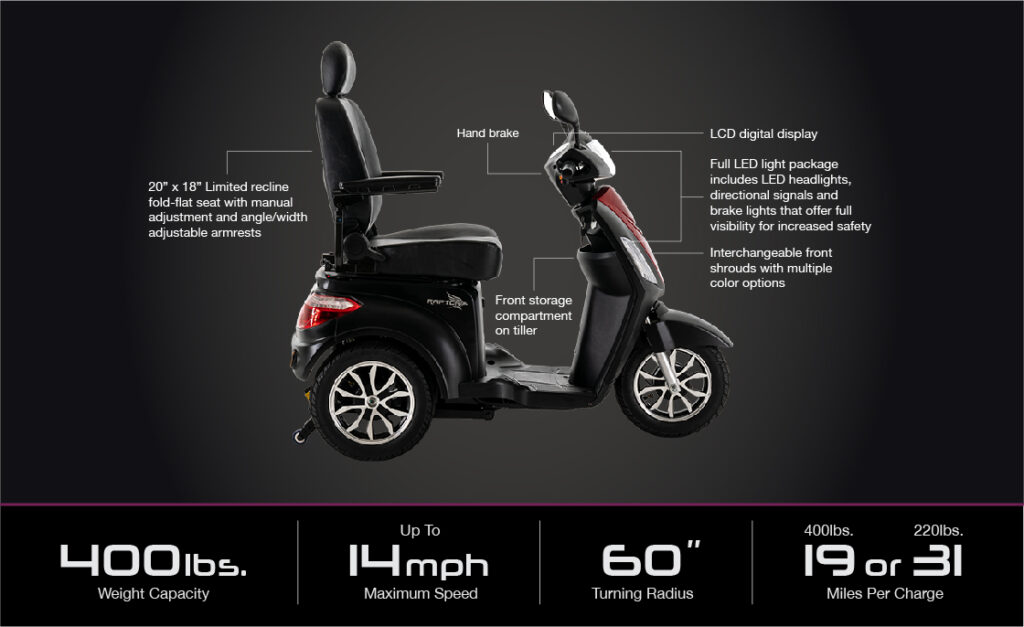 Pride Raptor Scooter Mobility Valley Medical Supply 